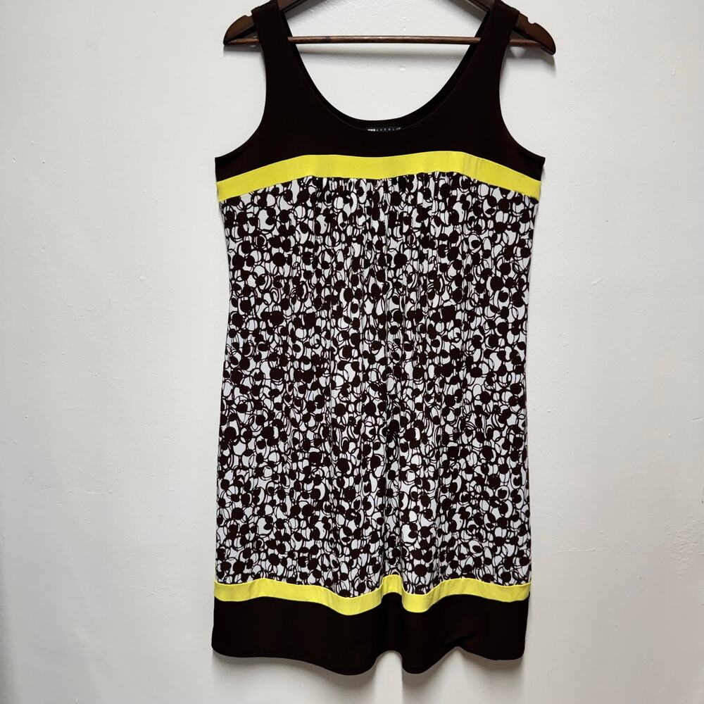Carole Little 90’s Dress Womens 8 Abstract Print Sleeveless Shift Retro Eclectic